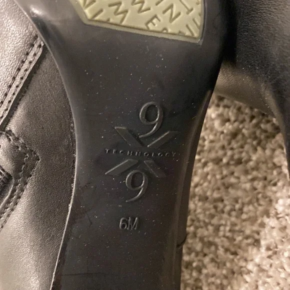 Nine West: Black Knee High Heeled Boots - Picture 9 of 15